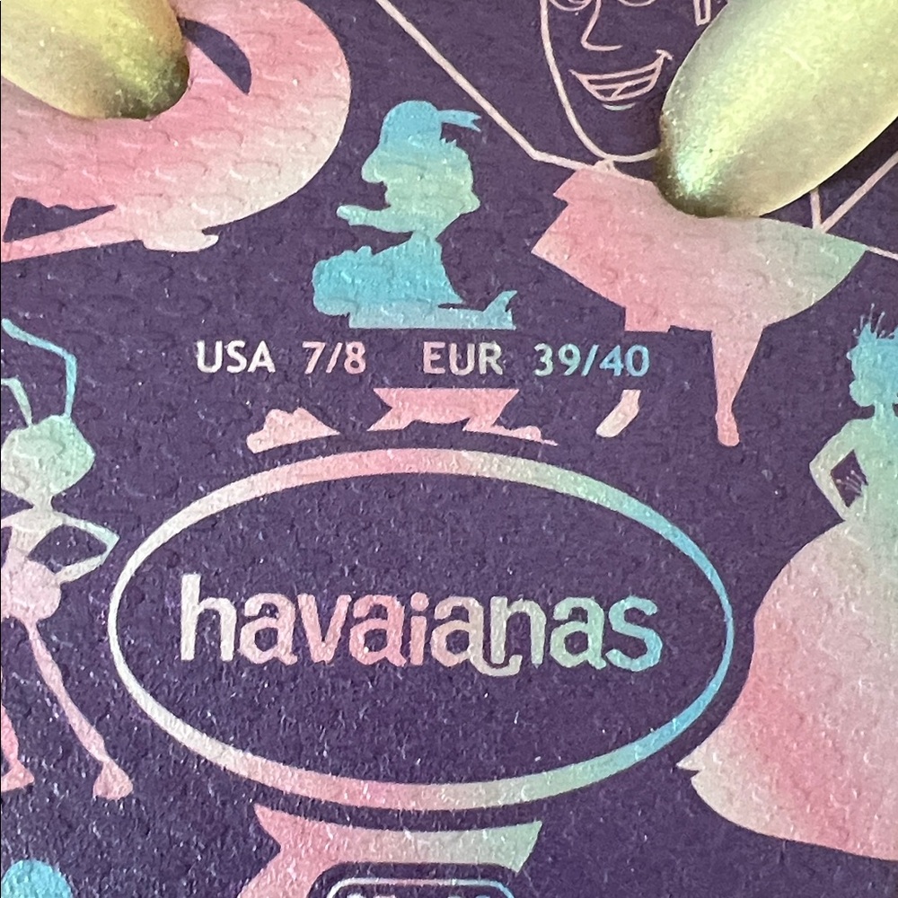 Havaianas Disney Wonder Flip Flops - Purple and Yellow - Picture 5 of 5